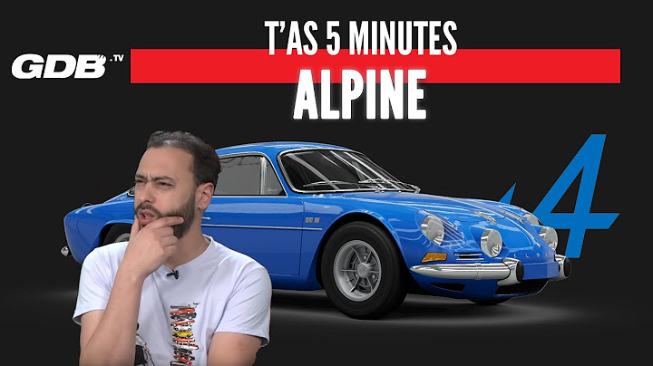 T'AS 5 MINUTES : ALPINE (ET JURGEN CLAUS)