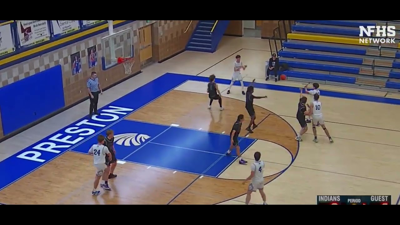 Preston VS Century: 3 pointer by #23 white - Elliot Keller 