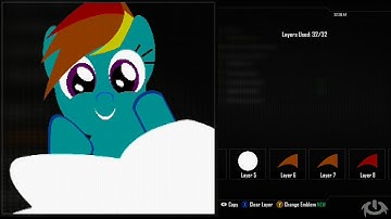 Call of Duty Black Ops 2 Emblem Editor Tutorials - Black Ops 2 - Rainbow Dash Emblem Tutorial ( My Little Pony ) Playercard Xbox 360 PS3 WiiU COD