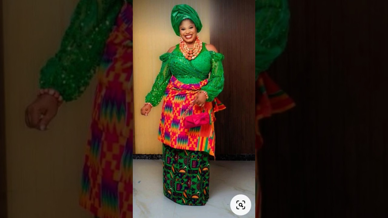 Nigeria Lace Blouse And Wrapper styles 