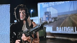 Rambo First Blood 40th Anniversary, Tanks crushing cars, filming locations, screen used props.