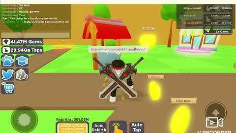 All the new codes in roblox tapping simulator