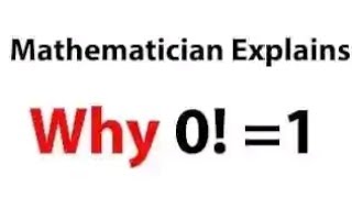 The Surprising Reason Why 0! = 1
