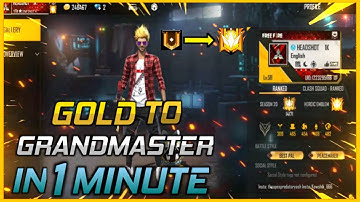 Gold to grandmaster in 1 minute [100% working] | new trick after update