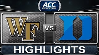 Wake Forest vs Duke | 2014 ACC Basketball Highlights