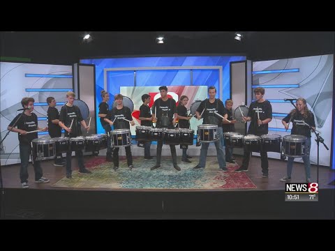 Zionsville Community High School drumline performs