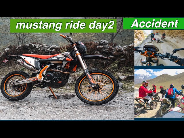MUSTANG RIDE DAY2 CRAZY CROSSFIRE RIDER || EPISODE 2 (BENI TO JOMSOM) class=