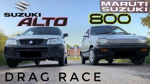 Alto vs 800 drag race| Suzuki alto vs Maruti 800 race | alto race  | Maruti 800 vs alto 800 race