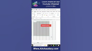 Excel Tutorial for beginners | Merge Cells