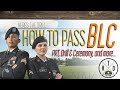 Ref:zbp5nGflfMk Here's the drill - how to pass blc
