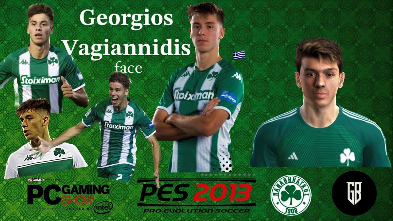 VAGIANNIDIS [PES 2013] SUPERLEAGUE GREECE FACE YouTube