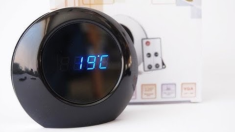 Electronic alarm clock with camera - SPY.EU
