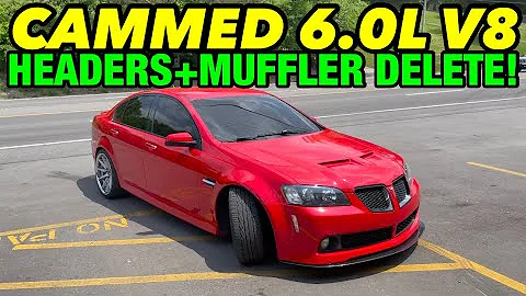 CAMMED Pontiac G8 6.0L V8 w/ LONG TUBE HEADERS &  MUFFLER DELETE!