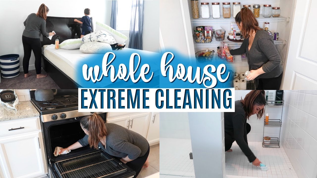 WHOLE HOUSE CLEAN WITH ME 2019 | EXTREME CLEANING MOTIVATION - YouTube