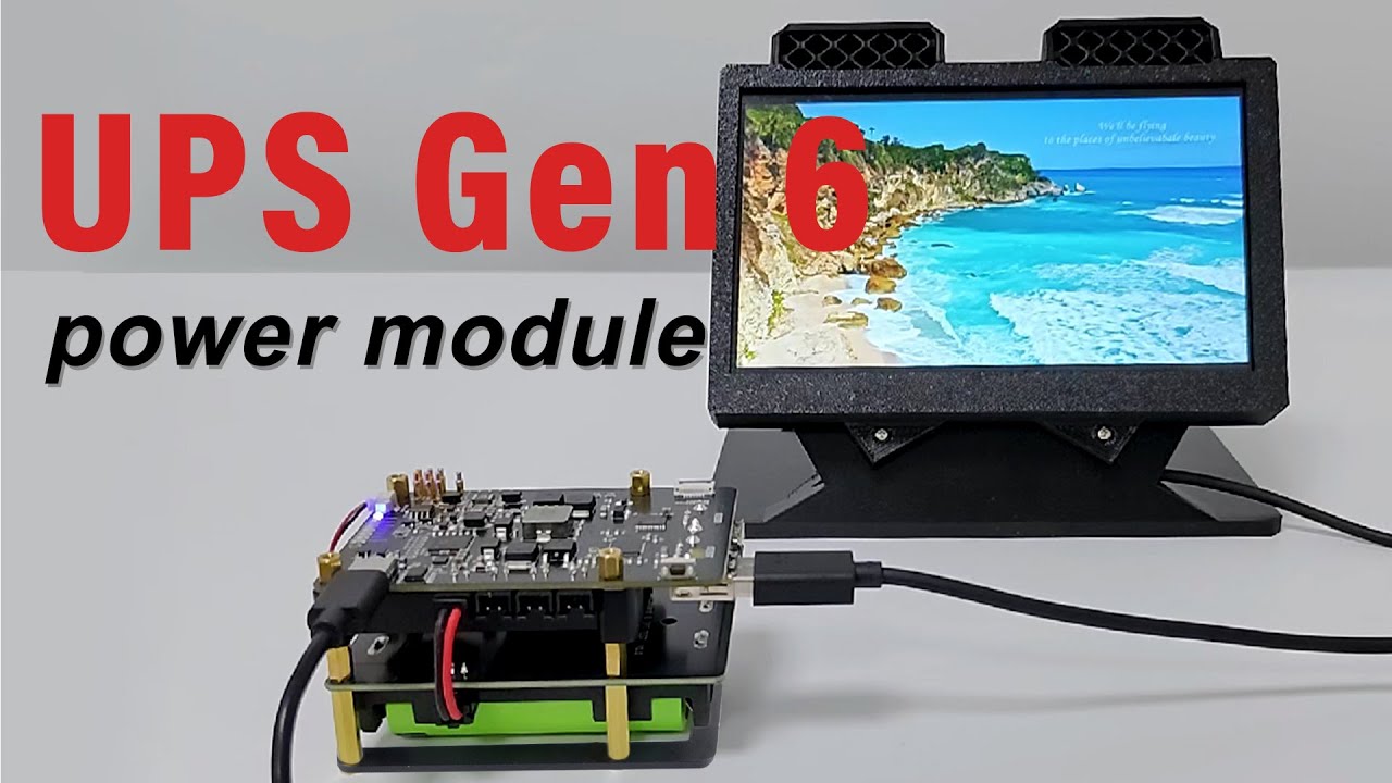 Ups Module Raspberry UPS Gen 6 power module compatible with Raspberry Pi 5/4B - YouTube