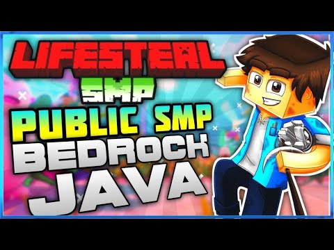 Lifesteal SMP LIVE | Public Smp 24/7 Server | Java + MCPE/Bedrock Edition | Minecraft Live