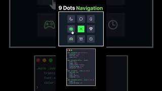 9 Dots Navigation #coding #programming #codinglife #html #css #javascript #js #uidesign #uidesign