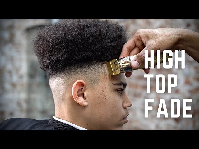 Hightop Skin Fade Haircut With A Curly look Barber Tutorial