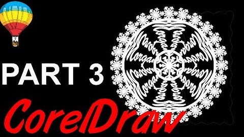 Corel Draw Tips & Tricks Name inside a Snowflake Part 3