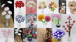 35 Flower from different materials | How to make Flower | Home Decor