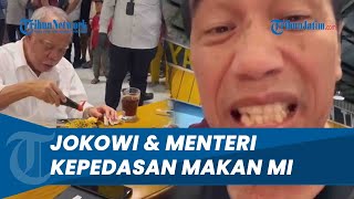Momen Tak Biasa! Detik-detik Jokowi dan Para Menteri Kepedasan Makan Mi Gacoan di NTB