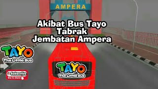 Bus tayo tabrak jembatan ampera | Tayo bahasa palembang