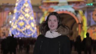 На Дворцовой площади началось мультимедийное шоу "Полетели в Новый год". На Дворцовой площади началось мультимедийное шоу "Полетели в Новый год".