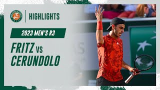 Cerundolo vs Fritz Round 3 Highlights | Roland-Garros 2023