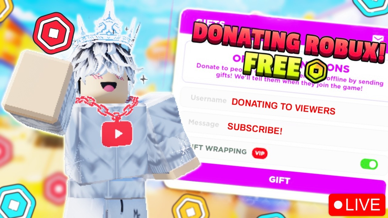 🔴LIVE PLS DONATE || Giving Robux To viewers || TTS ON 🎁 - YouTube