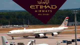 Etihad Airways Airbus A340-600 A6-Ehk Landing & Taxi At Frankfurt Airport