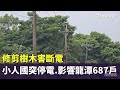 修剪樹木害斷電　小人國突停電.影響龍潭687戶｜華視新聞 20240422