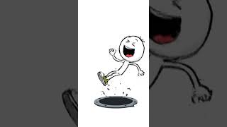 The Sticky Character Fall slowly and funny #shorts #viral