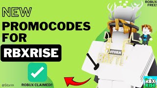 ALL NEW *SECRET*  PROMOCODES FOR RBXRise! | *AUGUST 2024* | HOW TO EARN FREE ROBUX USING RBXRISE?!