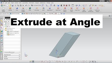 Nx Extrude at Angle |  Siemens Nx Tutorials