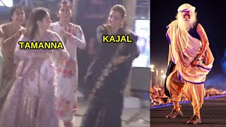 Sadhguru Dance With Kajal Agarwal And Tamanna Bhatia At Isha Foundationsadhguru Dance 2023