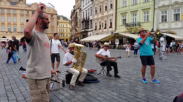 Just a little while to stay here. Jazz - Staromestska place. Prague 2.08.16