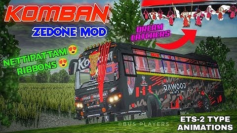 KOMBAN TOURIST BUS MOD || NEW KOMBAN ZEDONE BUS MOD || KOMBAN MOD FOR BUSSID || #kombanbusmod