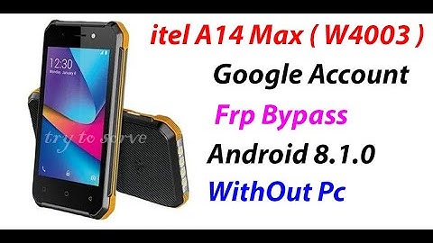 itel A14 Max ( W4003 ) Google Account (Frp ) Bypass WithOut Pc.