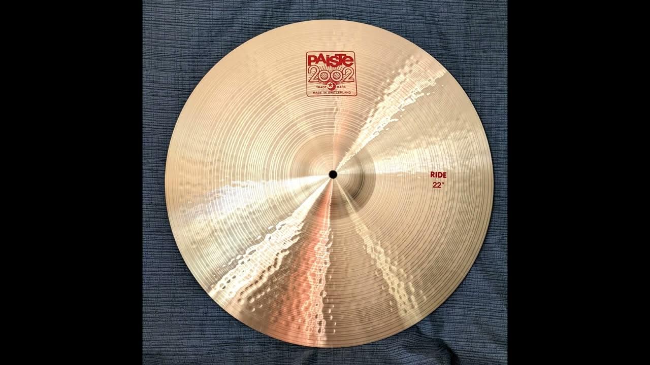 Paiste 2002 22" Ride Cymbal. 3202g. For sale here https//rvrb.io/2020