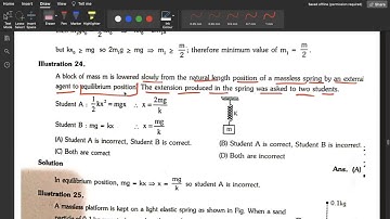 "Analyzing Student Solutions: Spring and Block Equilibrium Problem" #neet