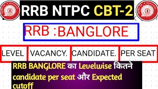 Rrb BANGLORE cbt-2 expected cutoff 2022|RRB NTPC CBT-2 expected cutoff|L-5exam date|NTPCadmit card