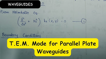 TEM Mode for Parallel Plate Waveguide