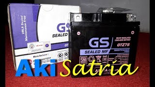 unboxing aki gs astra otopart | gtz6v 12 volt 5 ah | aki vrla untuk rt rw net | ups full dc