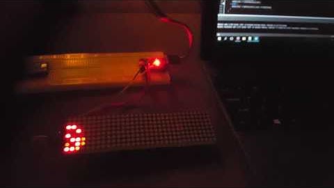 LED matrix marquee effect