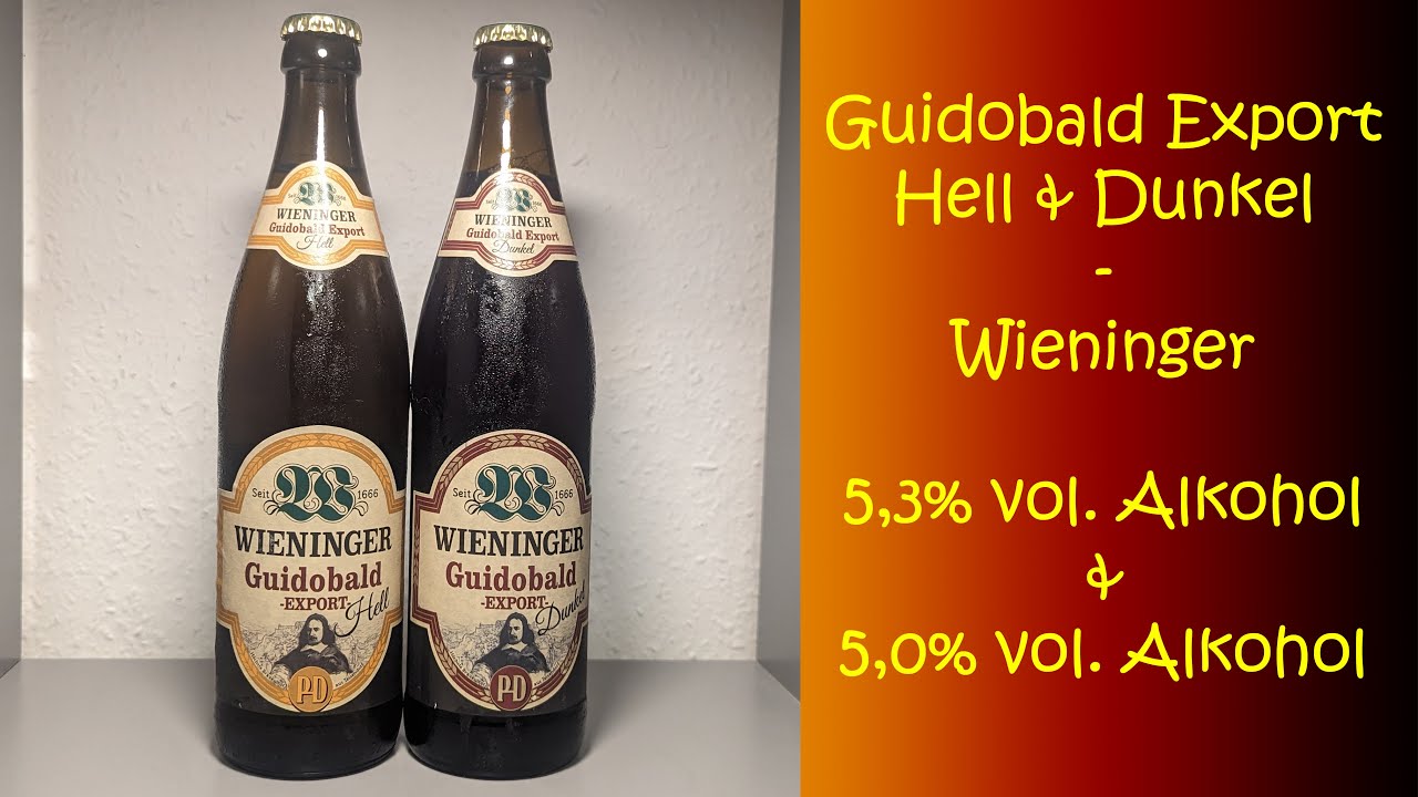 Guidobald Export Hell und Guidobald Export Dunkel - Wieninger - Verkostungsvideo