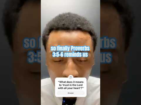 Trusting in the Journey: Insights from Proverbs 3:5 1 YouTube video thumbnail