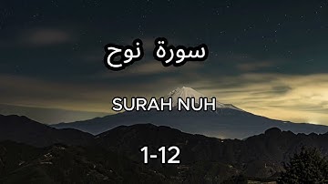 Yousef Waly - Surah Nuh 1-12 | سورة نوح