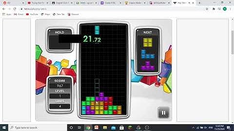 tetris web level 1 10 line speedrun