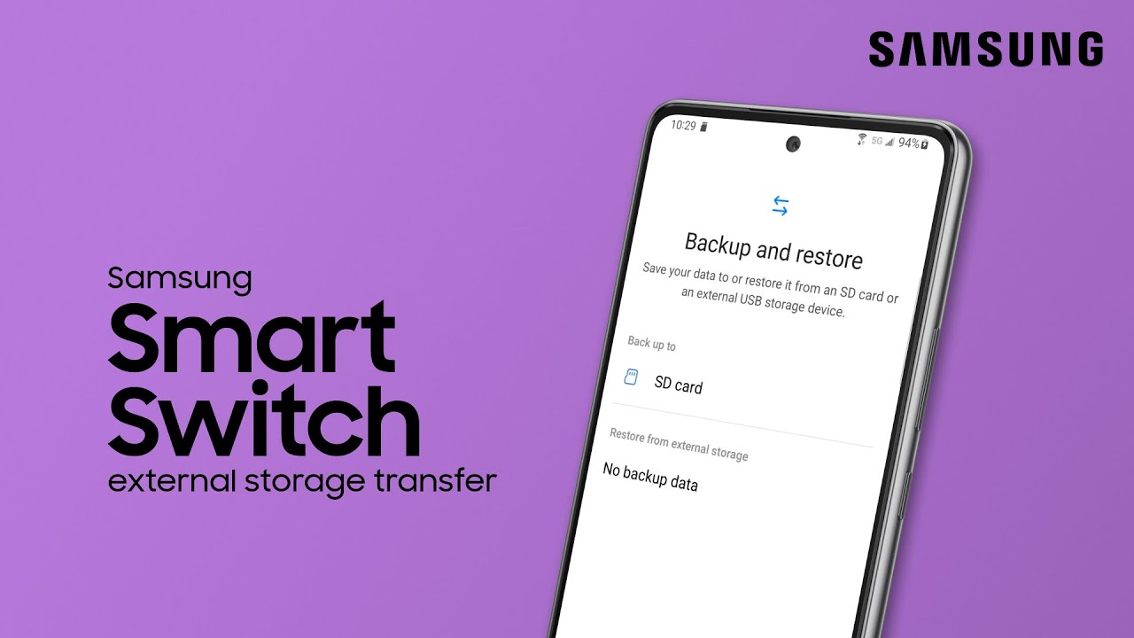 Back up your phone to an extended storage device using Smart Switch | Samsung US - YouTube