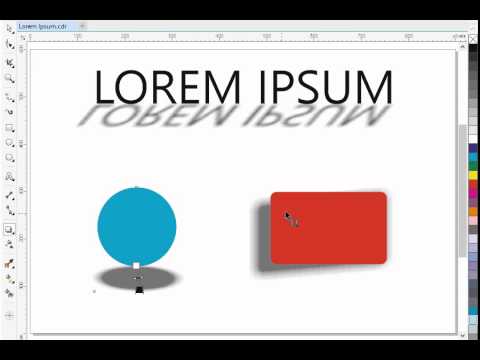 Coreldraw Interactive Drop Shadow Youtube